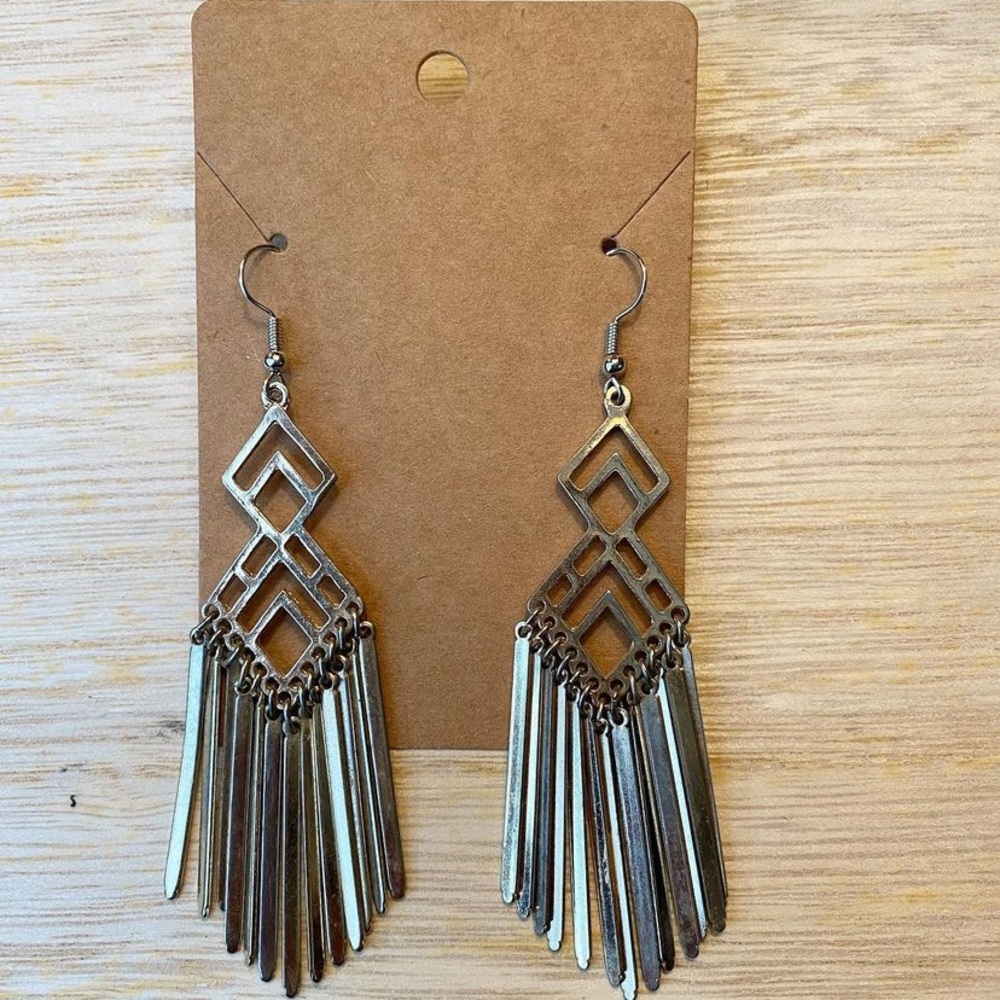 *3 for $20* Distressed Gold Bar Dangles